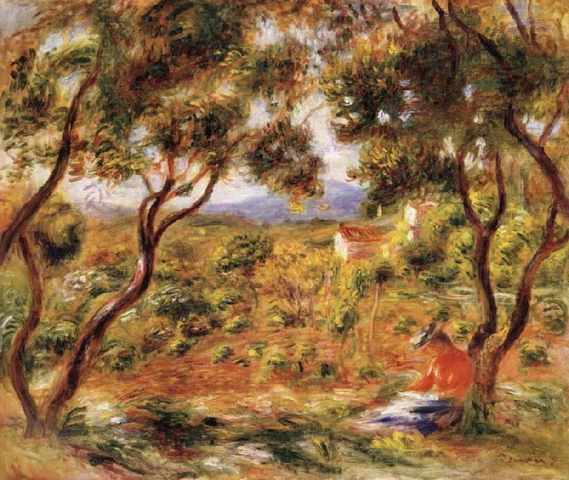 The Vines at Cagnes, Pierre Renoir